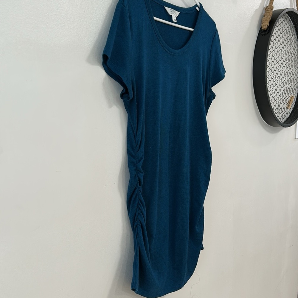 Market&Spruce Maternity Forest Green long sleeve & Blue short sleeve Top Size M - Picture 4 of 11